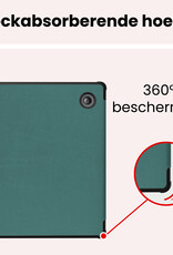 NoXx NoXx Kobo Sage Hoesje Met Screenprotector - Donkergroen