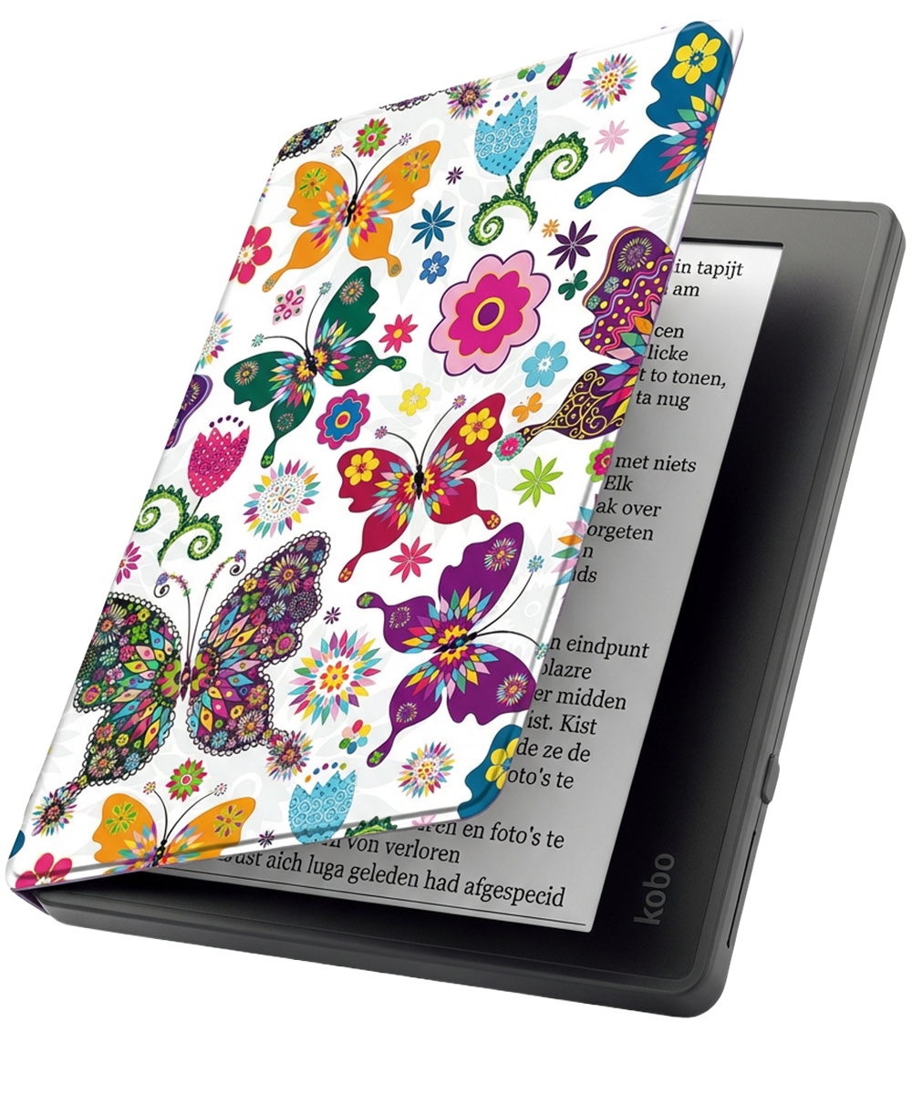 Nomfy Nomfy Kobo Elipsa 2E Hoesje - Vlinders