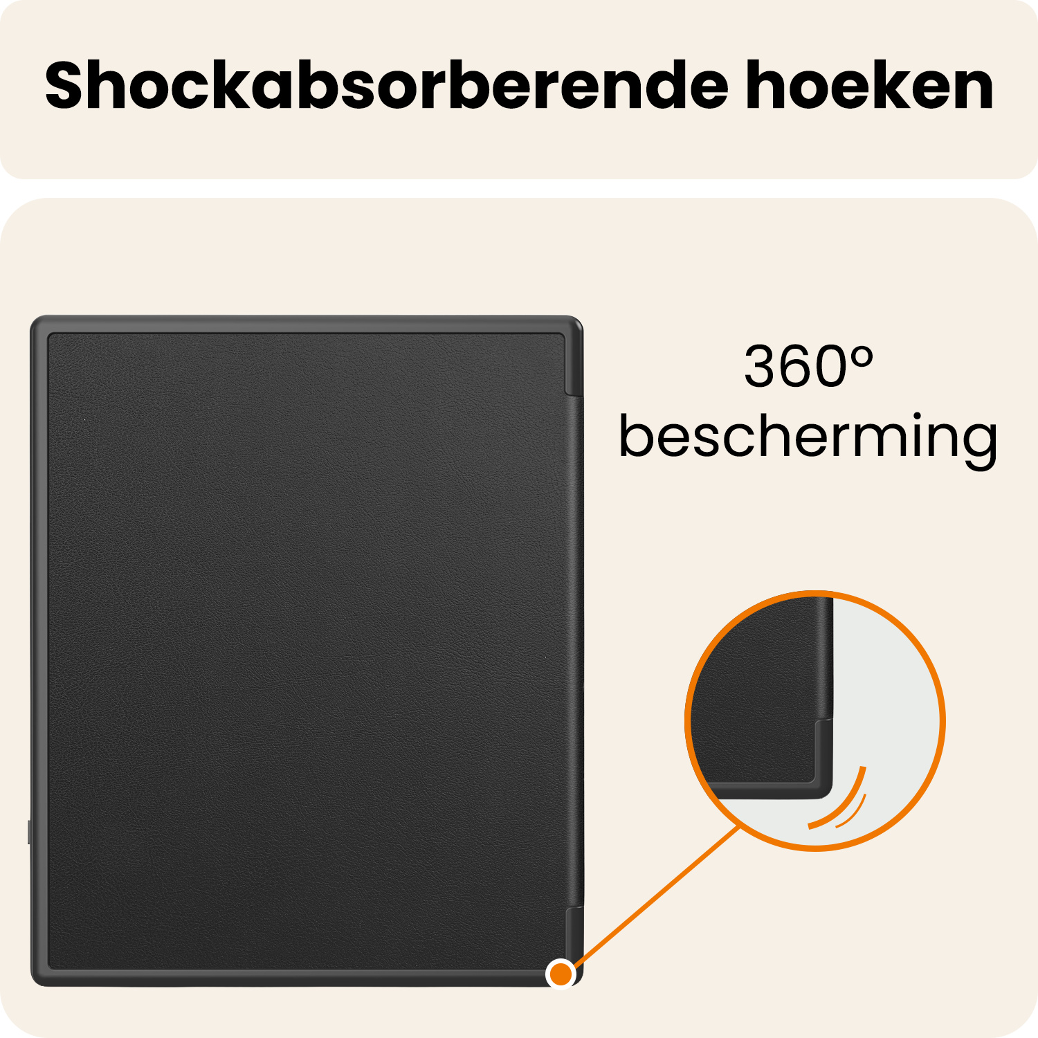 Nomfy Nomfy Kobo Elipsa 2E Hoesje - Zwart