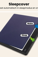 Nomfy Nomfy Kobo Elipsa 2E Hoesje Met Screenprotector - Donkerblauw