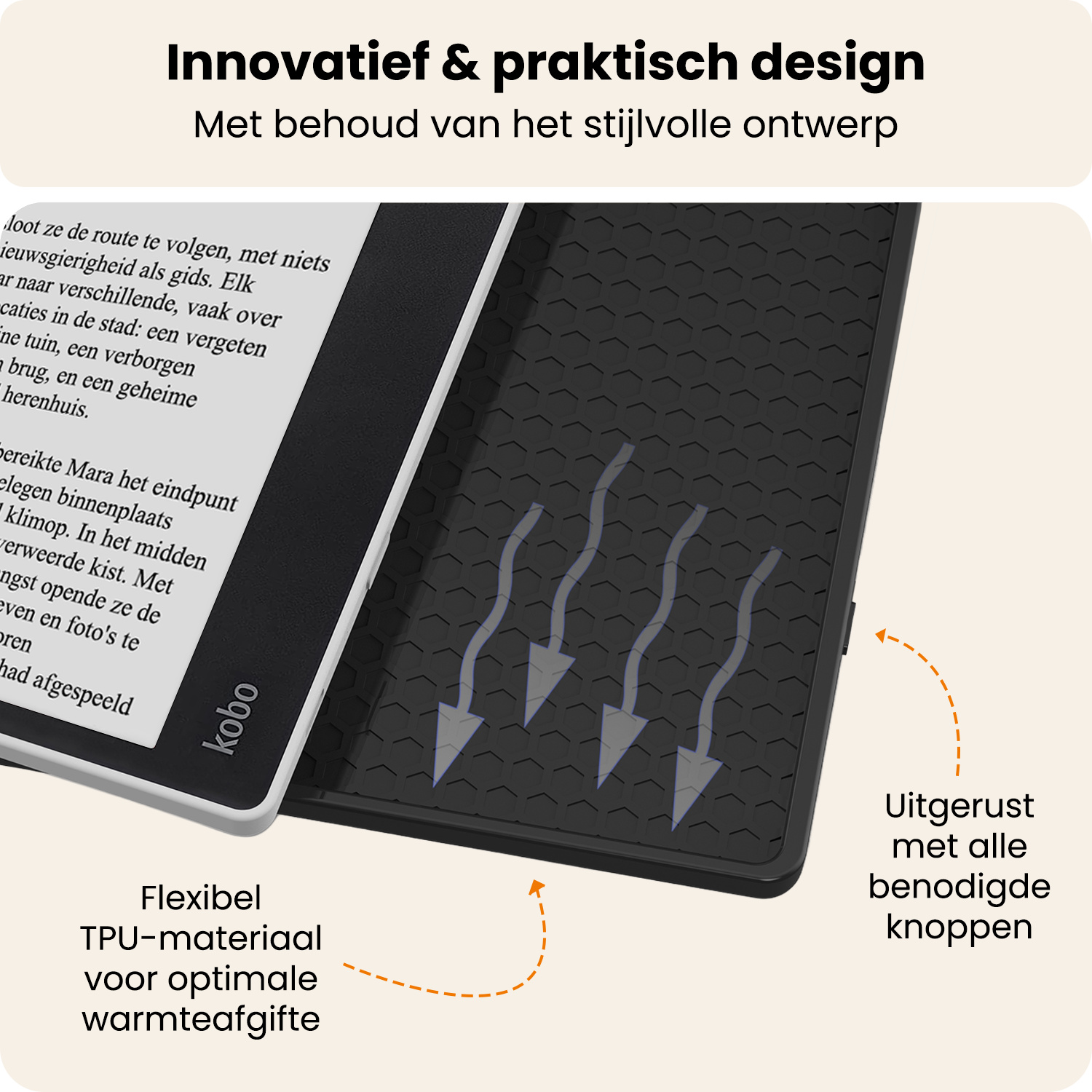 Nomfy Nomfy Kobo Elipsa 2E Hoesje Met Screenprotector - Vlinders