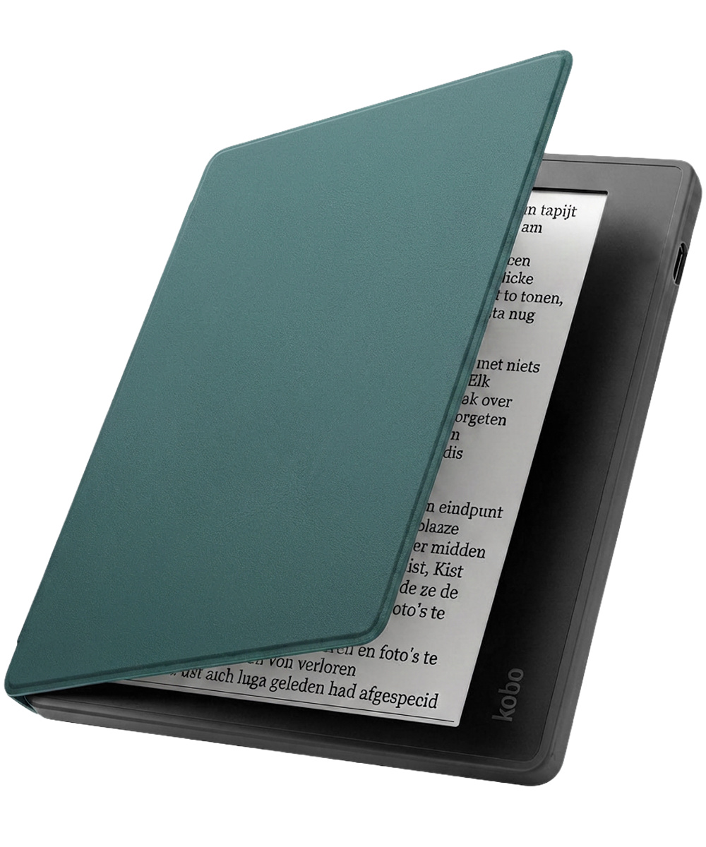 Nomfy Nomfy Kobo Libra 2 Hoesje - Donkergroen