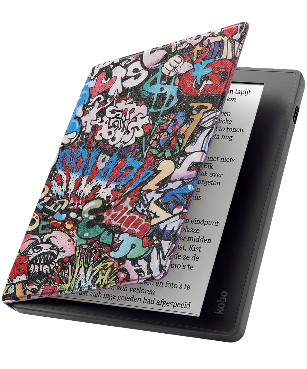Nomfy Nomfy Kobo Libra 2 Hoesje - Graffity