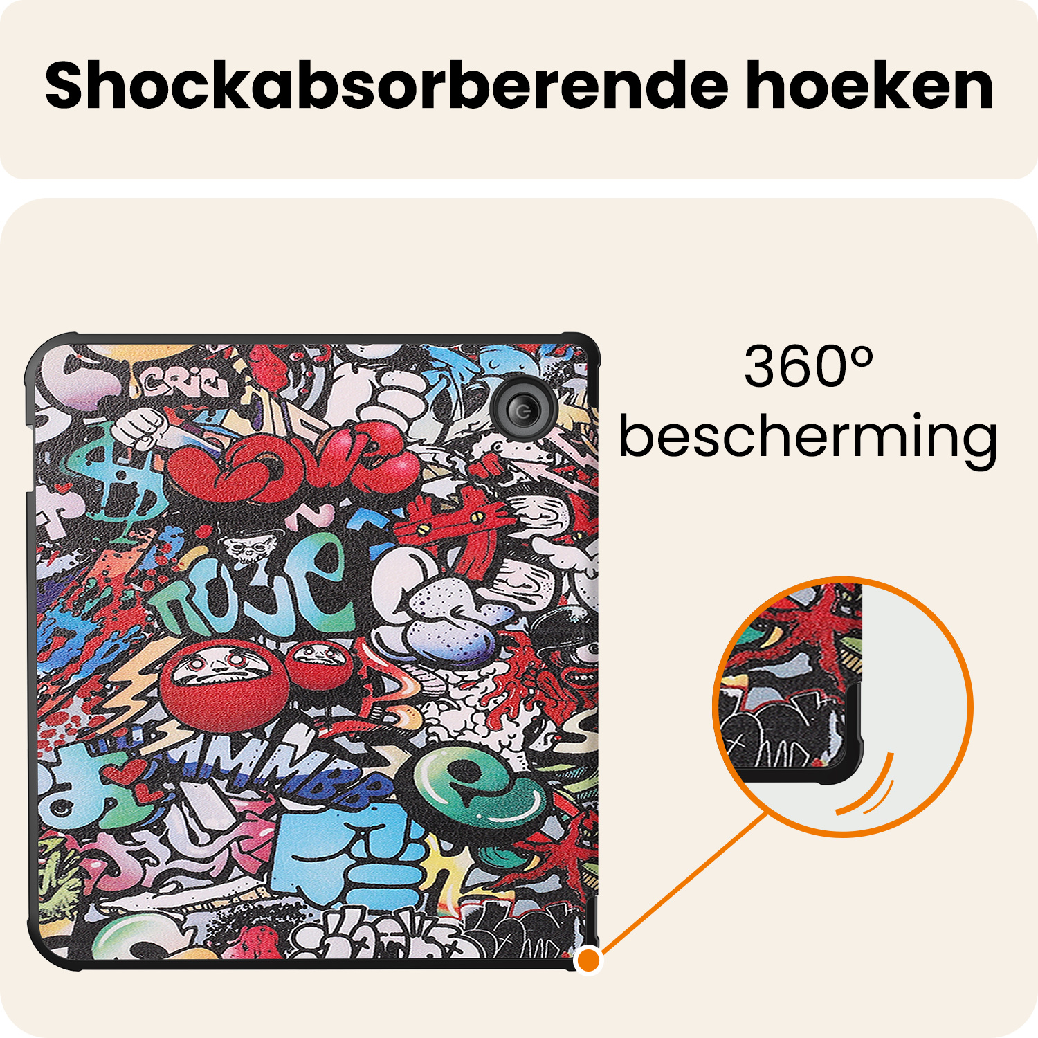 Nomfy Nomfy Kobo Libra 2 Hoesje - Graffity