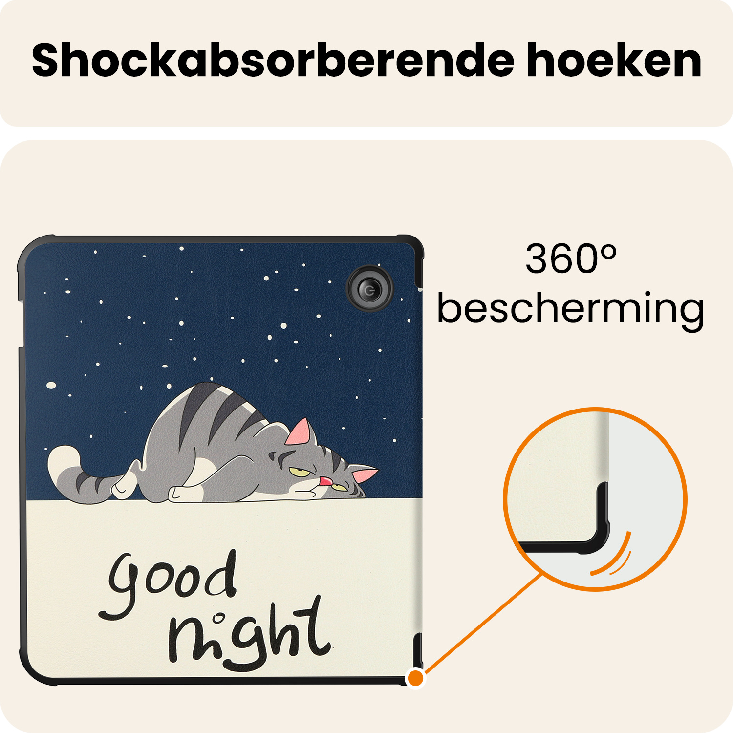 Nomfy Nomfy Kobo Libra 2 Hoesje - Kat