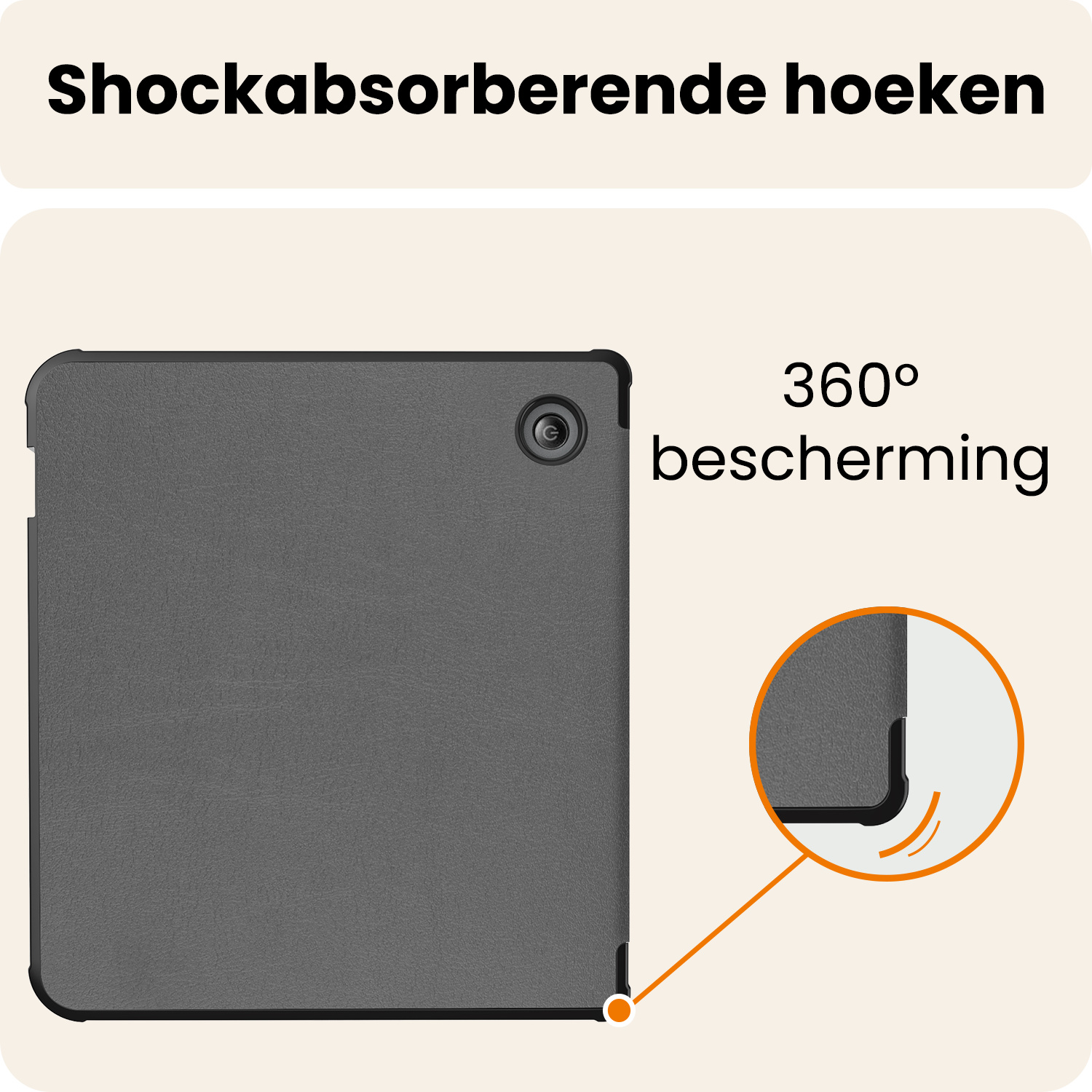 Nomfy Nomfy Kobo Libra 2 Hoesje Met Screenprotector - Grijs