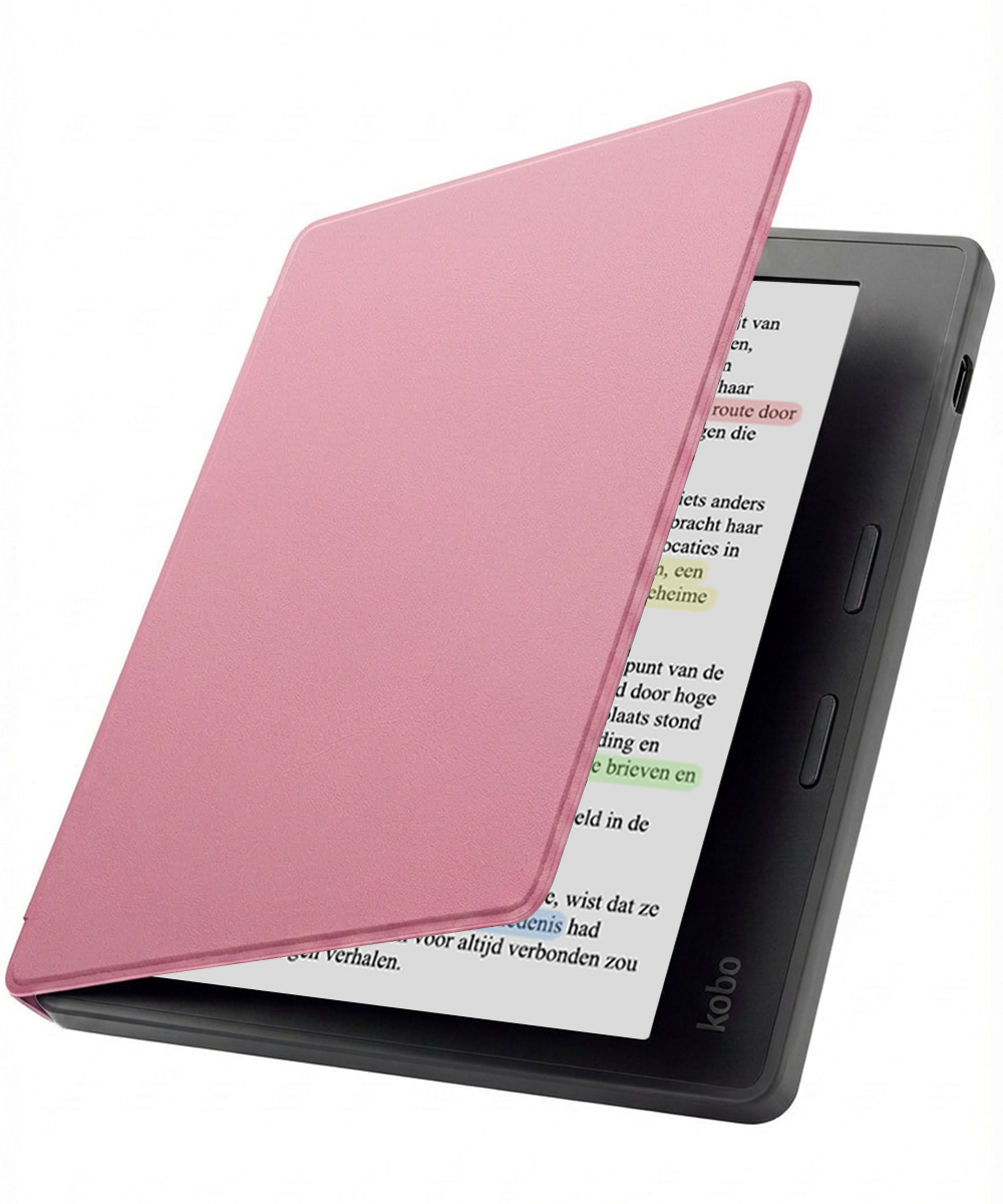 Nomfy Nomfy Kobo Libra Colour Hoesje - Roze