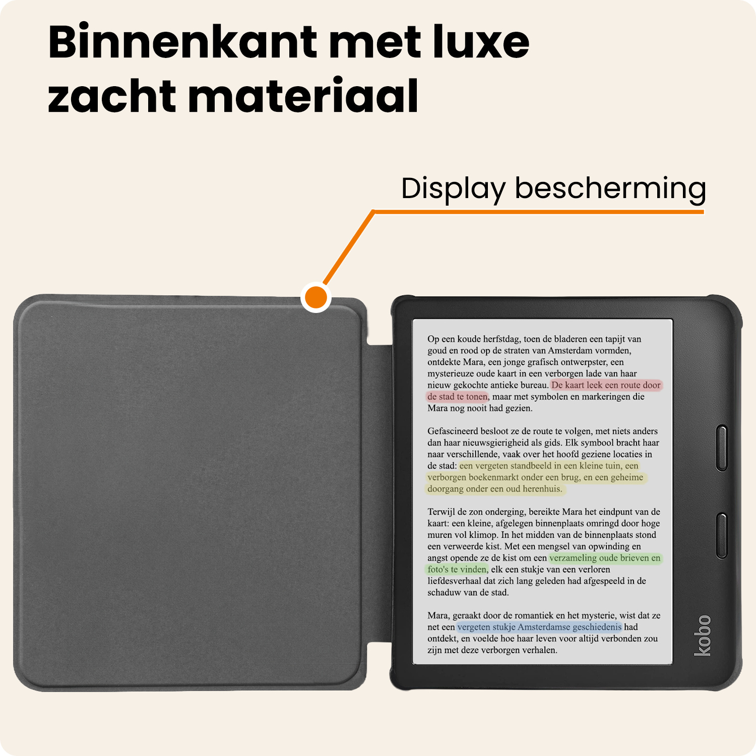 Nomfy Nomfy Kobo Libra Colour Hoesje - Roze