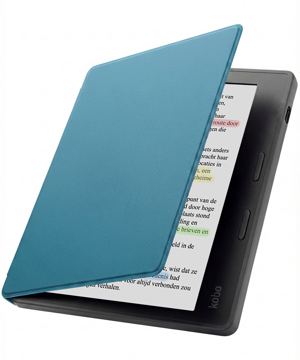 Nomfy Nomfy Kobo Libra Colour Hoesje - Turquoise