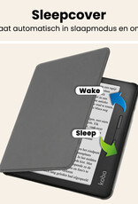 Nomfy Nomfy Kobo Libra H20 Hoesje - Grijs