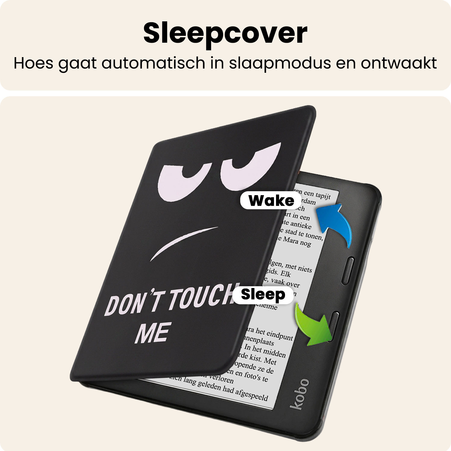 Nomfy Nomfy Kobo Sage Hoesje - Don't Touch Me