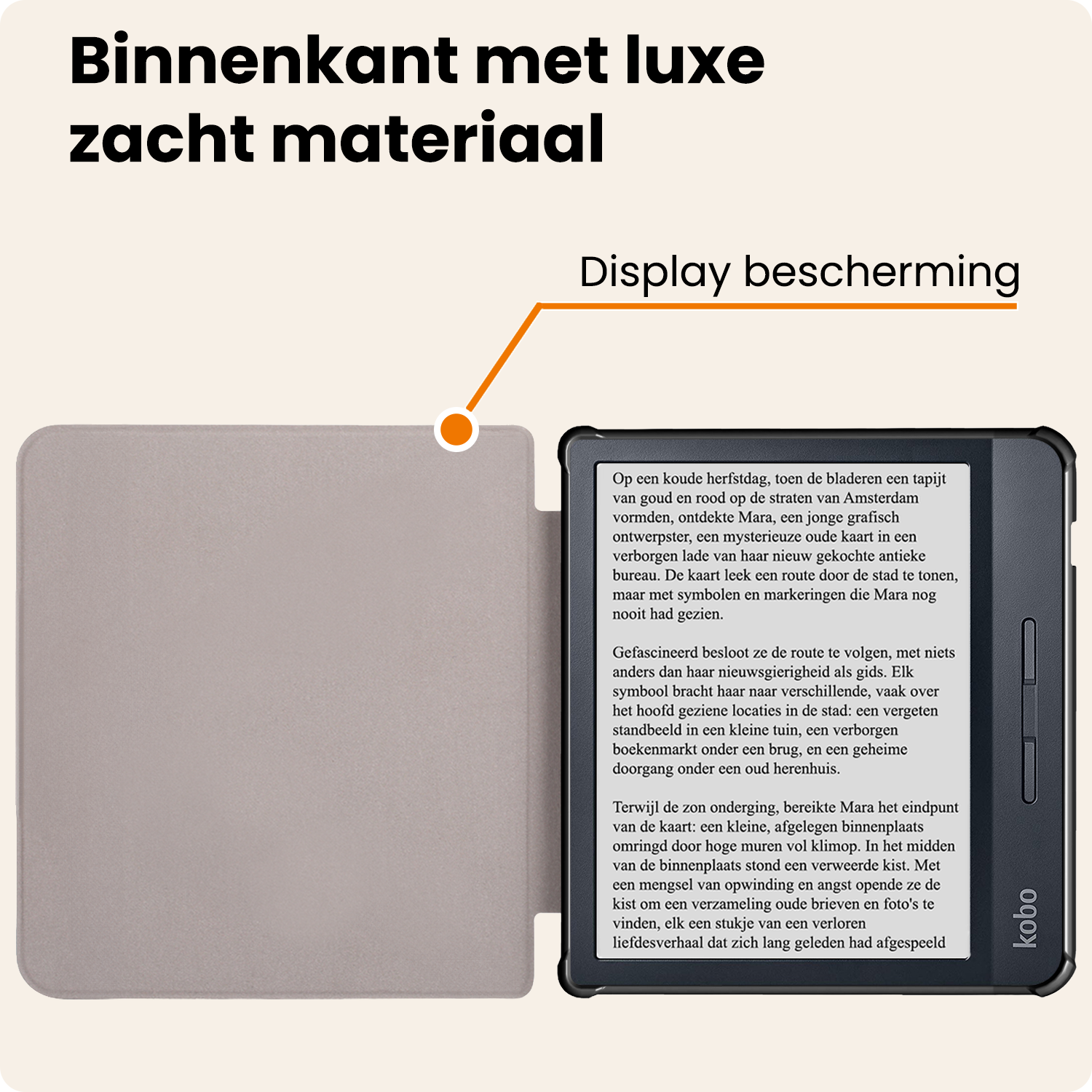 Nomfy Nomfy Kobo Libra H20 Hoesje - Donkerblauw
