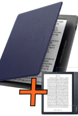 Nomfy Nomfy Kobo Libra H2O Hoesje Met Screenprotector - Donkerblauw