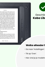 Nomfy Nomfy Kobo Libra H2O Hoesje Met Screenprotector - Donkerblauw