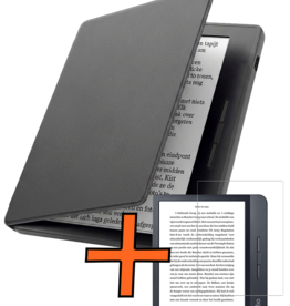 Nomfy Nomfy Kobo Libra H2O Hoesje Met Screenprotector - Grijs