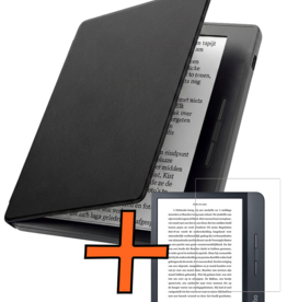 Nomfy Nomfy Kobo Libra H2O Hoesje Met Screenprotector - Zwart