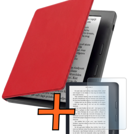 Nomfy Nomfy Kobo Sage Hoesje Met Screenprotector - Rood