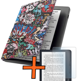 Nomfy Nomfy Kobo Sage Hoesje Met Screenprotector - Graffity