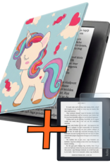 Nomfy Nomfy Kobo Sage Hoesje Met Screenprotector - Eenhoorn
