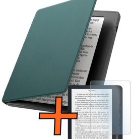 Nomfy Nomfy Kobo Sage Hoesje Met Screenprotector - Donkergroen