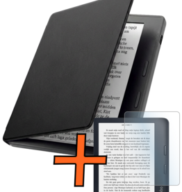 Nomfy Nomfy Kobo Libra 2 Hoesje Met Screenprotector - Zwart