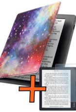 Nomfy Nomfy Kobo Libra 2 Hoesje Met Screenprotector - Galaxy