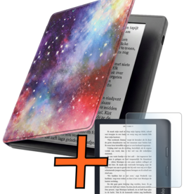 Nomfy Nomfy Kobo Libra 2 Hoesje Met Screenprotector - Galaxy