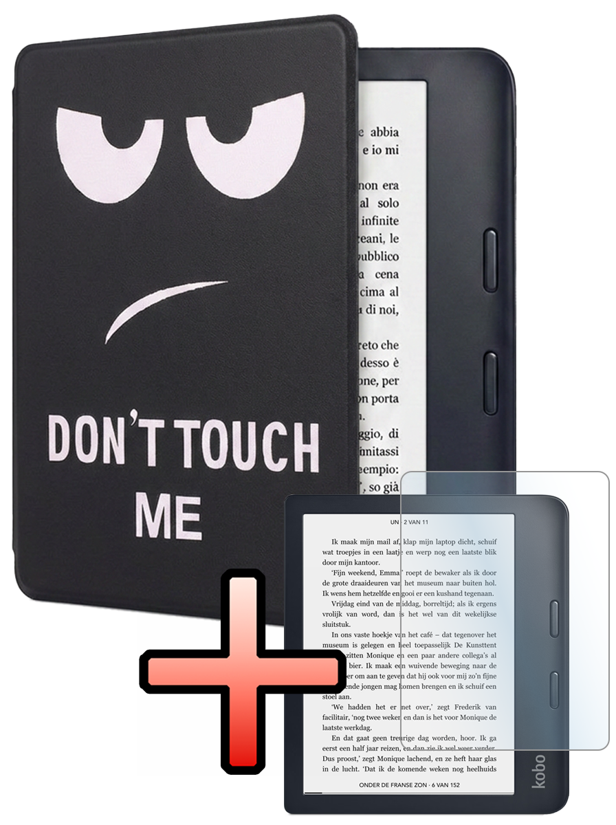 NoXx NoXx Kobo Sage Hoesje Met Screenprotector - Don't Touch Me
