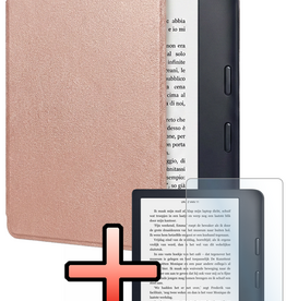 NoXx NoXx Kobo Sage Hoesje Met Screenprotector - Rose Goud