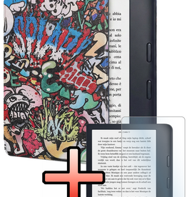 NoXx NoXx Kobo Sage Hoesje Met Screenprotector - Graffity