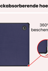 NoXx NoXx Kobo Libra H2O Hoesje Met Screenprotector - Donkerblauw
