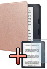NoXx NoXx Kobo Libra 2 Hoesje Met Screenprotector - Rose Goud