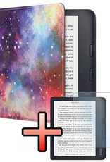 NoXx NoXx Kobo Libra 2 Hoesje Met Screenprotector - Galaxy