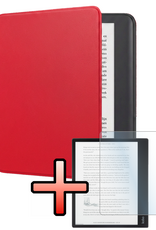 NoXx NoXx Kobo Elipsa 2E Hoesje Met Screenprotector - Rood