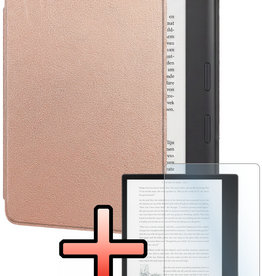 NoXx NoXx Kobo Elipsa 2E Hoesje Met Screenprotector - Rose Goud