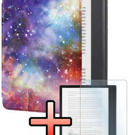 NoXx NoXx Kobo Elipsa 2E Hoesje Met Screenprotector - Galaxy