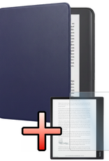 NoXx NoXx Kobo Elipsa 2E Hoesje Met Screenprotector - Donkerblauw