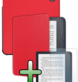 BASEY. BASEY. Kobo Sage Hoesje Met Screenprotector - Rood