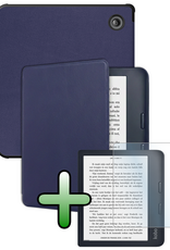 BASEY. BASEY. Kobo Sage Hoesje Met Screenprotector - Donkerblauw