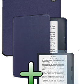 BASEY. BASEY. Kobo Sage Hoesje Met Screenprotector - Donkerblauw