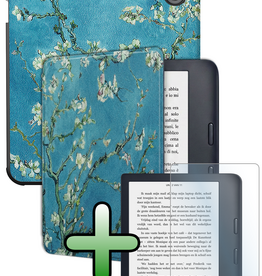 BASEY. BASEY. Kobo Sage Hoesje Met Screenprotector - Bloesem