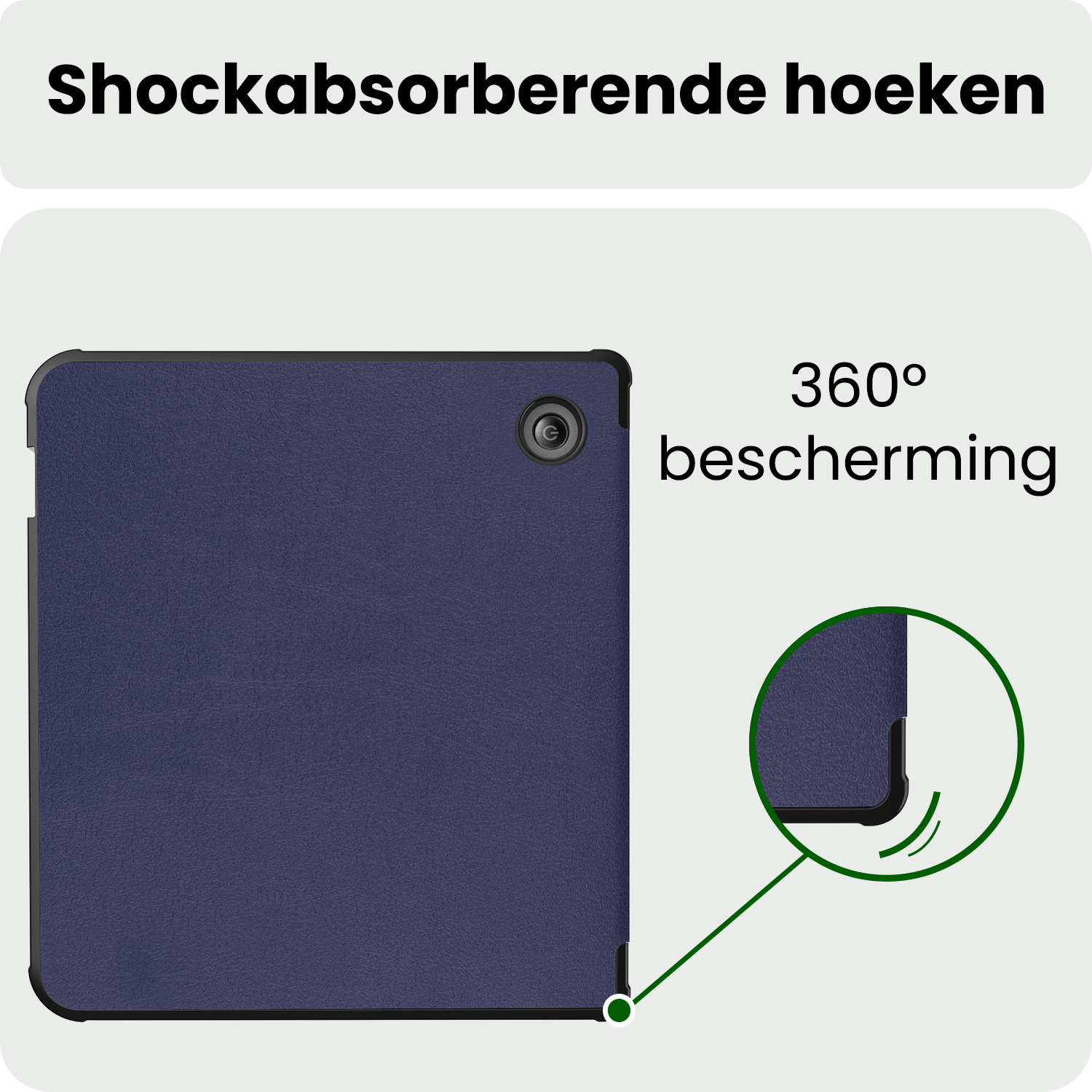 BASEY. BASEY. Kobo Libra H20 Hoesje - Donkerblauw