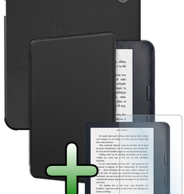 BASEY. BASEY. Kobo Libra 2 Hoesje Met Screenprotector - Zwart