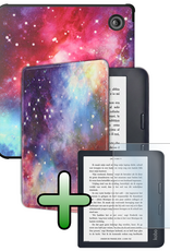 BASEY. BASEY. Kobo Libra 2 Hoesje Met Screenprotector - Galaxy