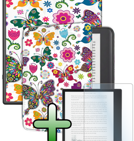 BASEY. BASEY. Kobo Elipsa 2E Hoesje Met Screenprotector - Vlinders