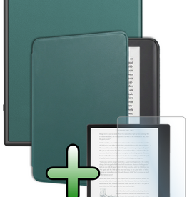 BASEY. BASEY. Kobo Elipsa 2E Hoesje Met Screenprotector - Donkergroen