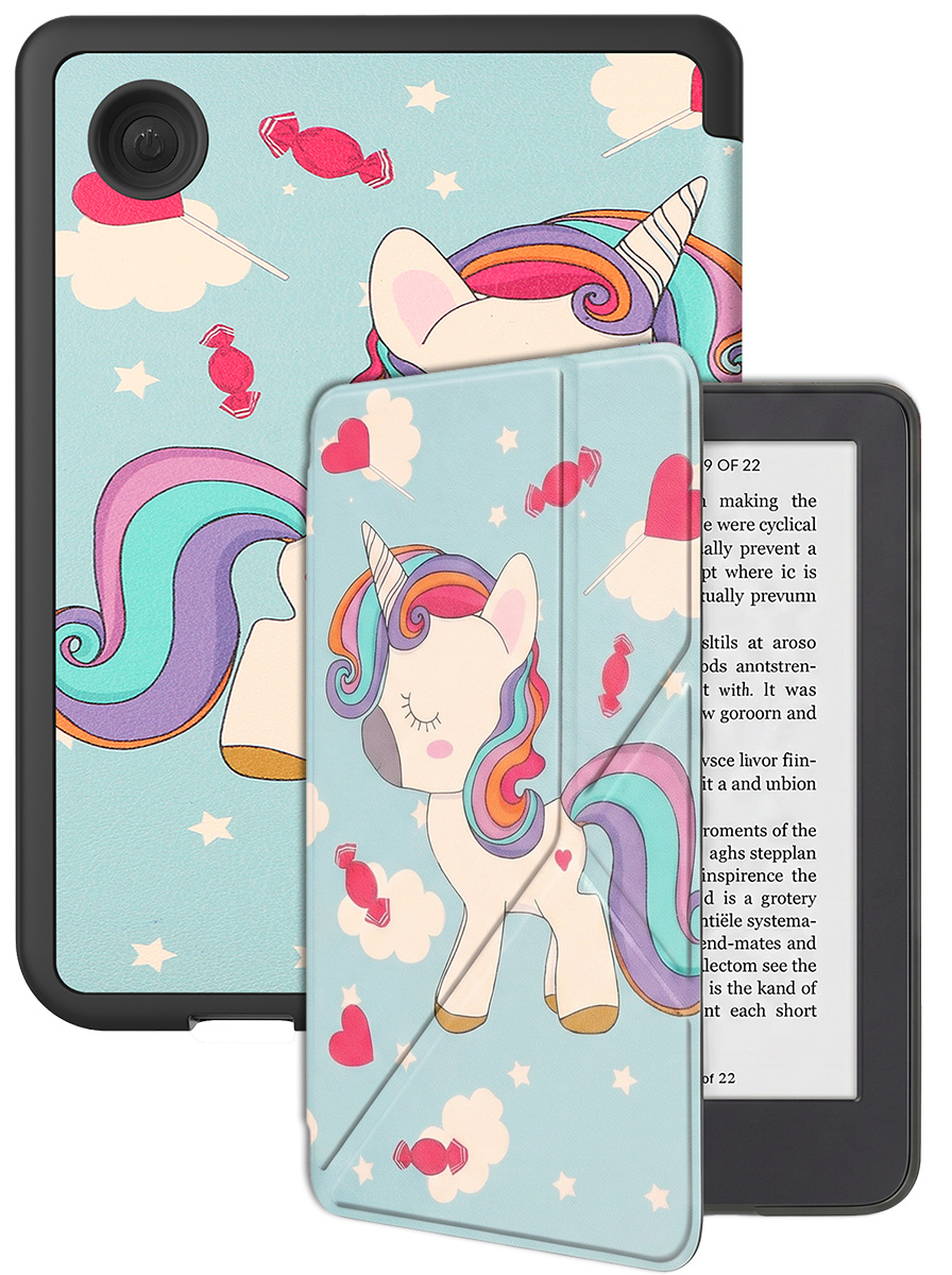 BASEY. BASEY. Kobo Clara 2E Hoesje Trifold - Eenhoorn