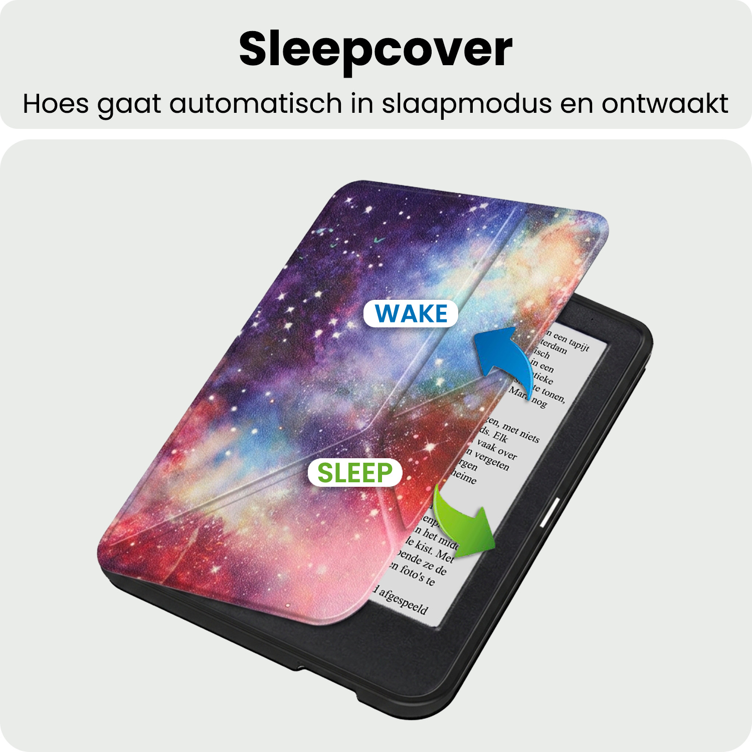 BASEY. BASEY. Kobo Clara 2E Hoesje Trifold - Galaxy