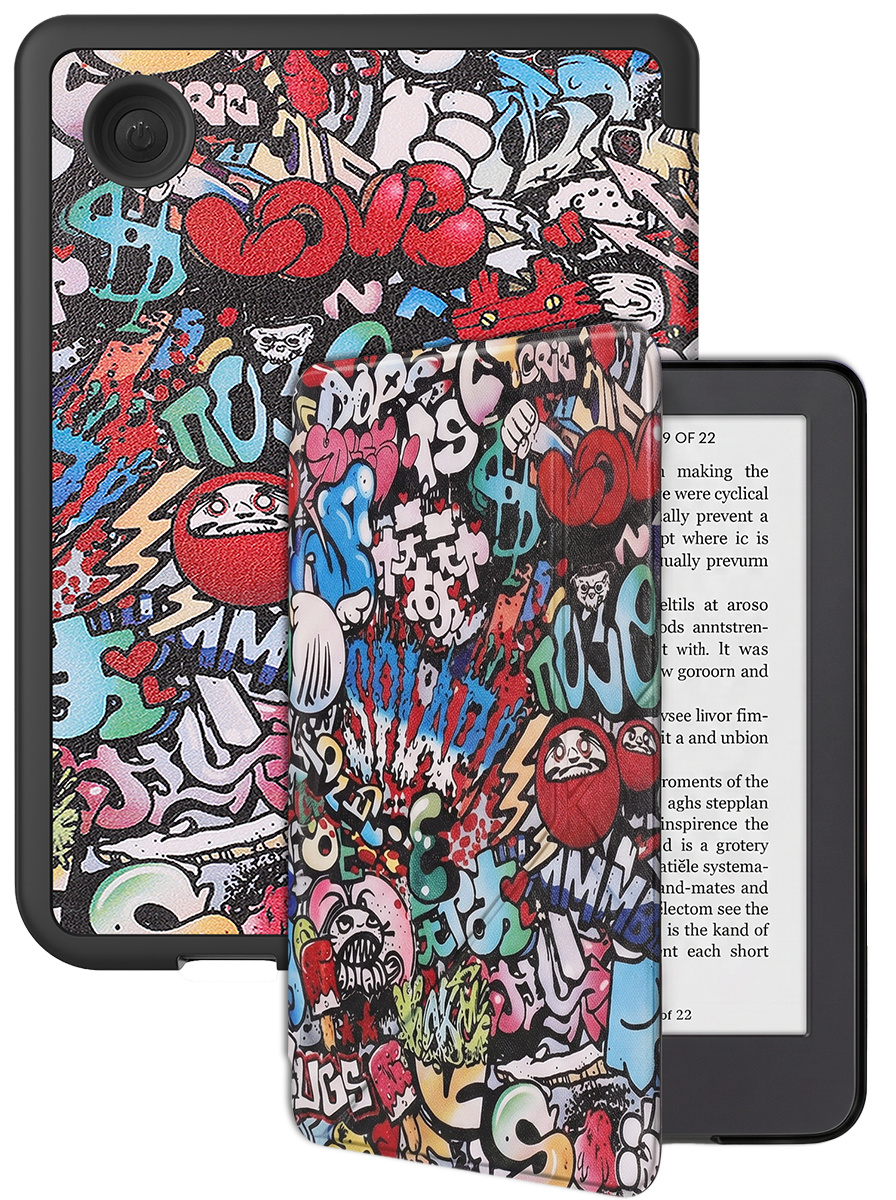 BASEY. BASEY. Kobo Clara 2E Hoesje Trifold - Graffity