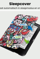 BASEY. BASEY. Kobo Clara 2E Hoesje Trifold - Graffity